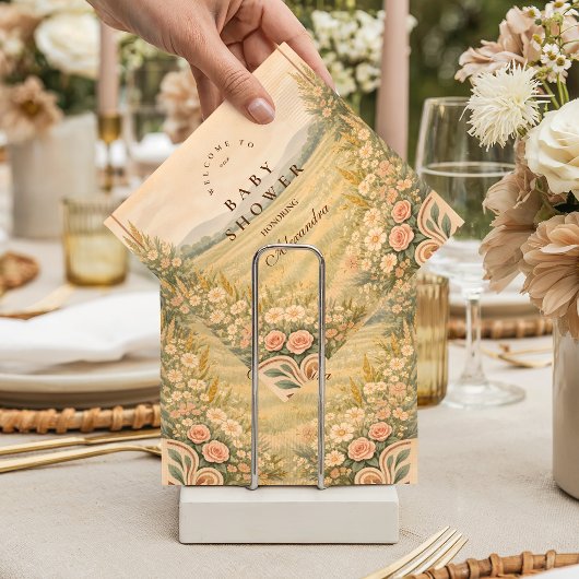 Serviette En Papier Western Desert Floral Baby Shower