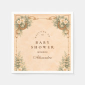 Serviette En Papier Western Desert Horseshoe Baby Shower (Devant)