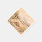 Serviette En Papier Western Desert Saddle Baby Shower (Coin)