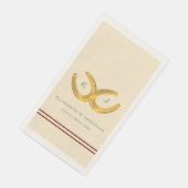 Serviette En Papier Western Horseshoe Mariage (Coin)