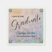 Serviette En Papier Western Lavender Fields Graduation Party Napkin (Devant)
