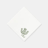 Serviette En Papier Western Mariage Custom Initials Country Cocktail (Coin)