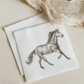 Serviette En Papier Western Mariage Horse Rustique Pays équestre