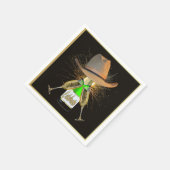 Serviette En Papier Western Party Cowboy Casquette Champagne Frieworks (Coin)