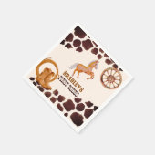 Serviette En Papier Western premier rodéo saddup cheval fête d'anniver (Coin)