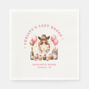 Serviette En Papier Western Rodeo Bachelorette Party Fête des mariées