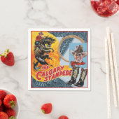 Serviette En Papier Western Rodeo Cowboy Collections (En situation)