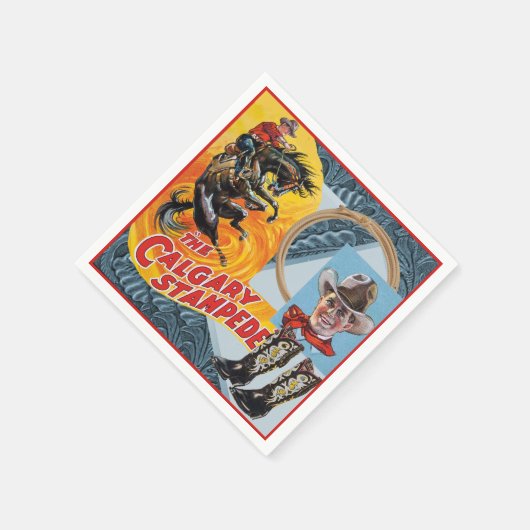 Serviette En Papier Western Rodeo Cowboy Collections (Coin)