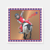 Serviette En Papier Western Rodeo Mutton Busboy Cowboy Kid (Devant)