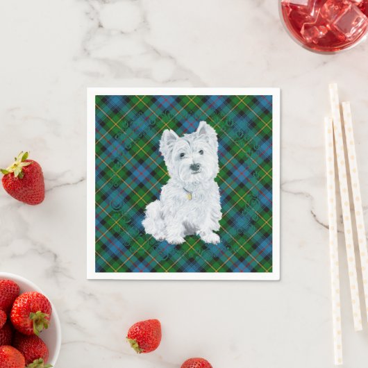 Serviette En Papier Westie (En situation)