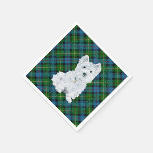 Serviette En Papier Westie (Coin)