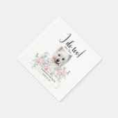Serviette En Papier Westie chien Mariage Cocktail Napkins (Coin)