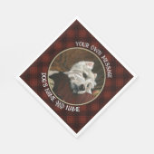 Serviette En Papier Westie sur canapé (Coin)