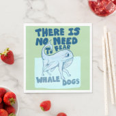 Serviette En Papier Whale Dog funny creature (En situation)