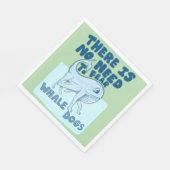 Serviette En Papier Whale Dog funny creature (Coin)