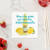 Serviette En Papier When Life Gives You Lemons - Make Limoncello (En situation)