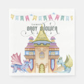 Serviette En Papier Whimsal Fairytale Baby shower Dragon (Devant)