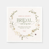 Serviette En Papier Whimsal Fairytale Garden & Bows Fête des mariées (Devant)