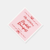 Serviette En Papier Whimsical 50 and Fabulous Bow Doodle Birthday (Coin)