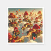 Serviette En Papier Whimsical Automne Floating Islands Decoupage (Devant)