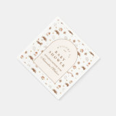 Serviette En Papier Whimsical Autumn Forest Baby Shower (Coin)