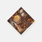 Serviette En Papier Whimsical Autumn Hollowed-Out Tree Decoupage (Coin)