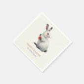 Serviette En Papier Whimsical Bunny Meadow Easter Brunch Cloth Nap (Coin)