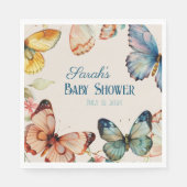 Serviette En Papier Whimsical Butterfly Garden (Devant)