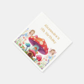 Serviette En Papier Whimsical Champagne Fée Fée Fée Anniversaire (Coin)