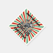 Serviette En Papier Whimsical Circus Sunburst Anniversaire de enfant P (Coin)