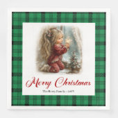 Serviette En Papier Whimsical Classic Dinner Setting Winter Scene   (Devant)