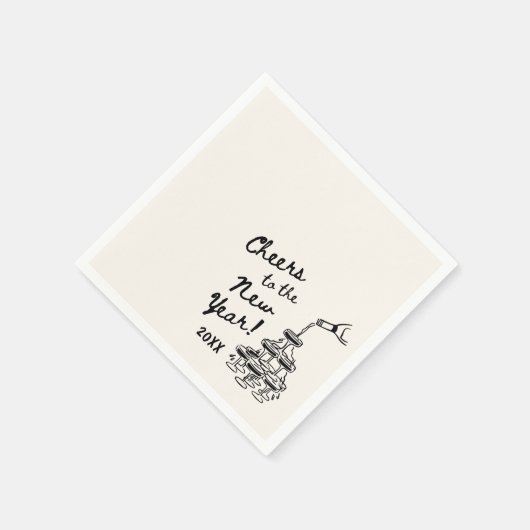 Serviette En Papier Whimsical Disco Ball New Year's Eve Party (Coin)