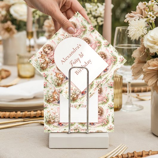 Serviette En Papier Whimsical Fairy First Birthday