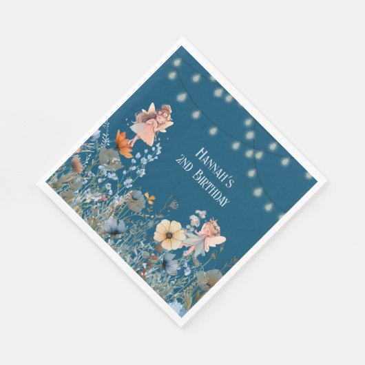 Serviette En Papier Whimsical Fairy Garden Magie Deuxième anniversaire (Coin)