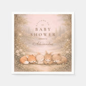 Serviette En Papier Whimsical Forest Friends Baby Shower (Devant)