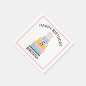 Serviette En Papier Whimsical Happy Birthday fête d'enfant (Coin)