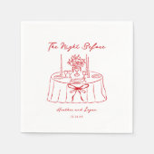 Serviette En Papier Whimsical La Nuit Avant Le Dîner De La Répétition (Devant)