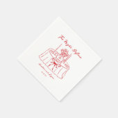 Serviette En Papier Whimsical La Nuit Avant Le Dîner De La Répétition (Coin)