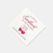 Serviette En Papier Whimsical Little Sweetheart Baby Shower (Coin)