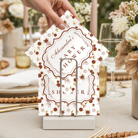 Serviette En Papier Whimsical Little Universe Baby Shower