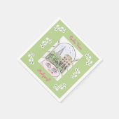 Serviette En Papier Whimsical Paris and Eiffel Tower Parley MAHJONG (Coin)