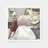 Serviette En Papier Whimsical Pet Barber Shop (Devant)