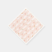 Serviette En Papier Whimsical Pumpkin Fall Floral Baby Shower (Coin)