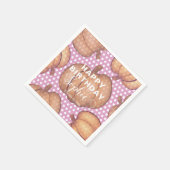 Serviette En Papier Whimsical Pumpkin Happy Birthday Party  (Coin)