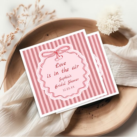 Serviette En Papier Whimsical Red Happy Galentine's Day Napkin