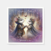 Serviette En Papier Whimsical Renaissance Fairytale Mariage (Devant)