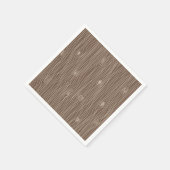 Serviette En Papier Whimsical Rustic Wood Grain Forêt de bois (Coin)