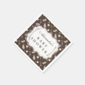 Serviette En Papier Whimsical Safari Animals Neutral Baby Shower (Coin)