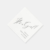 Serviette En Papier Whimsical Simple Neutre C'est un Baby shower de fi (Coin)