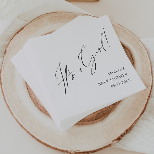 Serviette En Papier Whimsical Simple Neutre C'est un Baby shower de fi